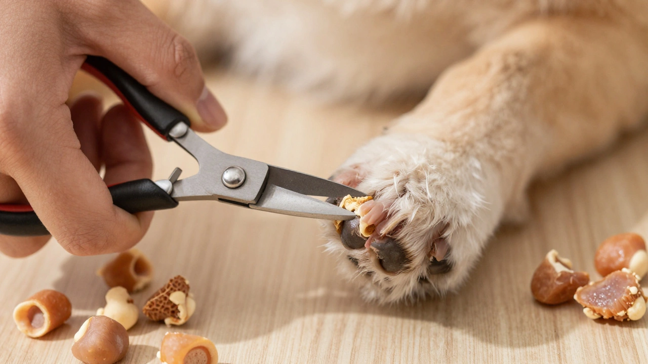 Proper technique for shaving a dog's nail to avoid the quick